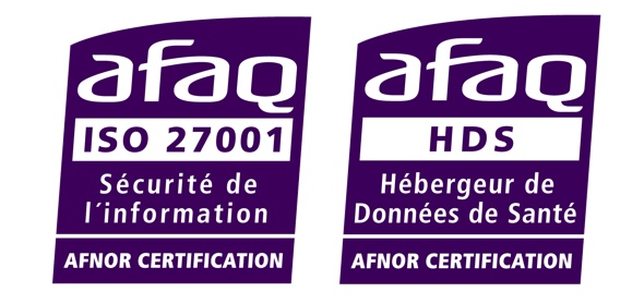 Certifications AFAQ ISO 27001 et HDS (Hébergeur de Données de Santé) de NEXEREN