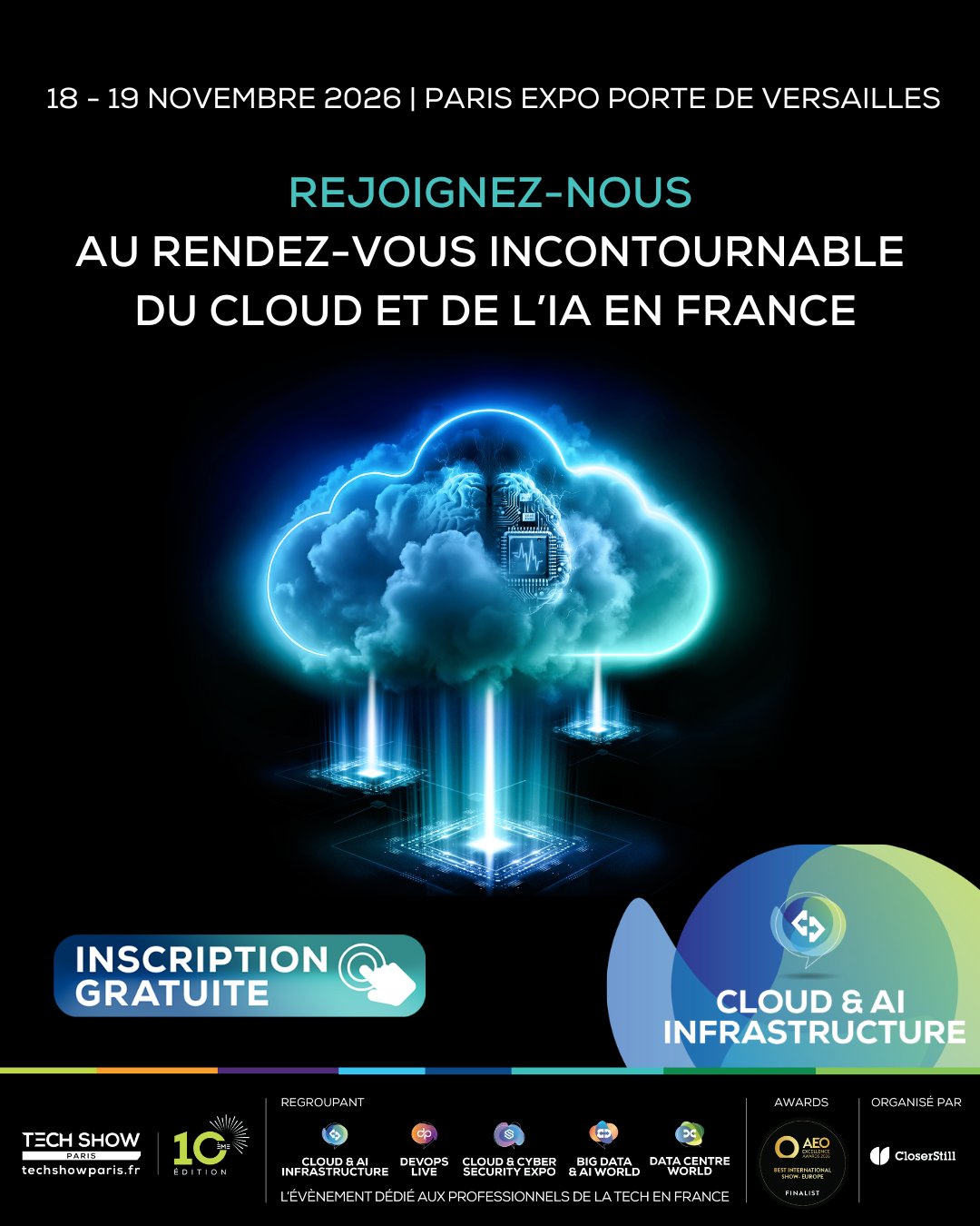 Tech Show Paris 2026 – 10e édition, 5 salons regroupés à Paris Expo Porte de Versailles